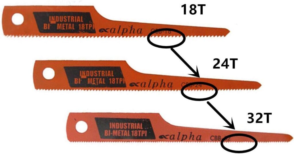 24T Reciprocating Saw Blade Set for Rubber